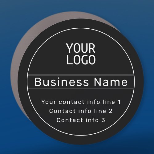 Retro_Modern Business or Brand Contact info Car Magnet