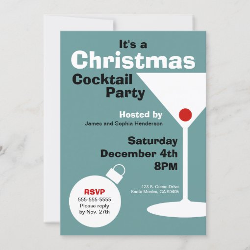 Christmas party invitation template