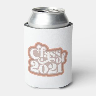 Retro Modern Class Of 2021  Can Cooler