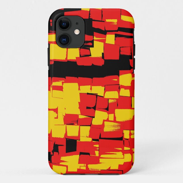 Retro Modern Cubism Art 4 Case-Mate iPhone Case (Back)
