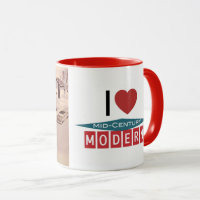 Retro Modern Design - I Love MCM 11 oz Mug