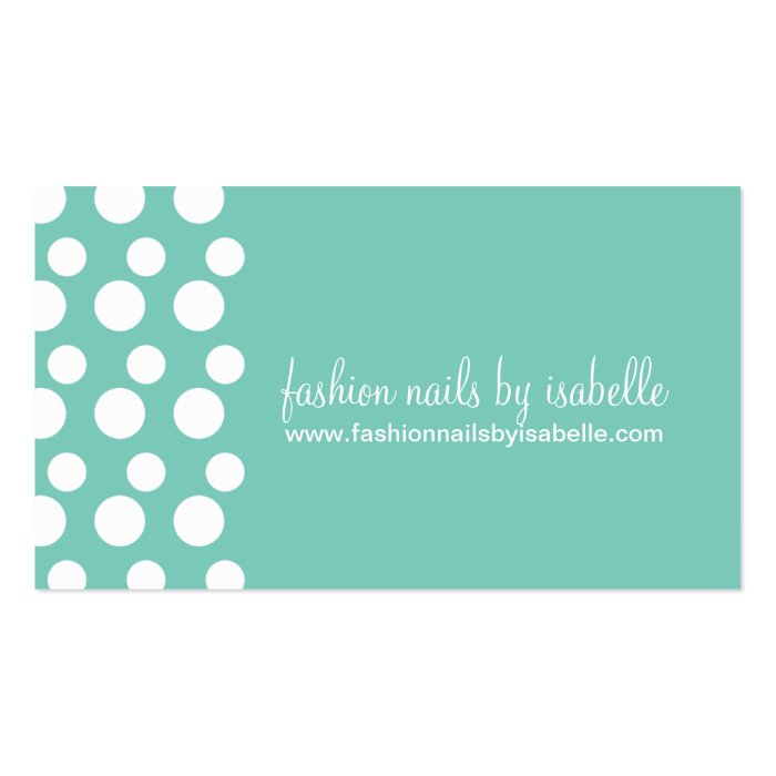 Retro Modern Dots (White & Mint) Business Cards Zazzle