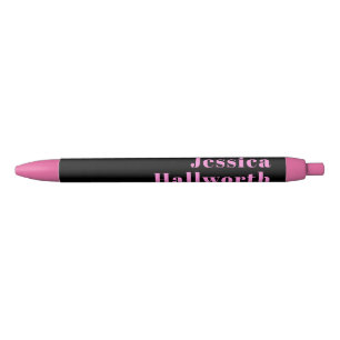 Retro-modern Editable Text   Black & Pink Pen