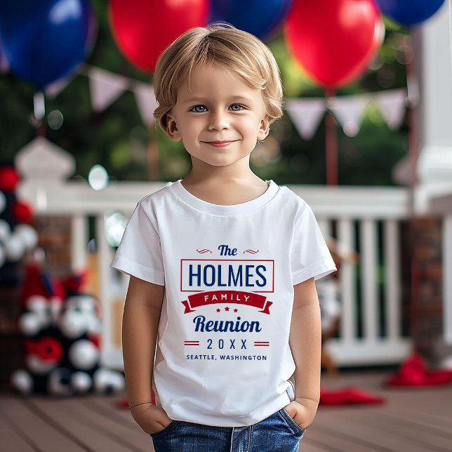 Retro Modern Family Reunion Logo Baby T-Shirt (Creator Uploaded)