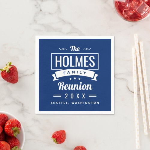 Retro Modern Family Reunion Logo