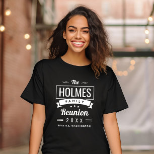 Retro Modern Family Reunion Logo T-Shirt