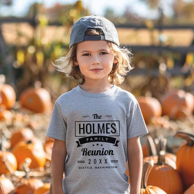 Retro Modern Family Reunion Logo Toddler T-shirt (Creator Uploaded)