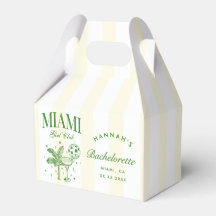 Retro Modern Green & Yellow Miami Bach Party