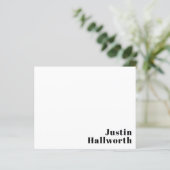 Retro Modern Minimal Name or Business Template (Standing Front)