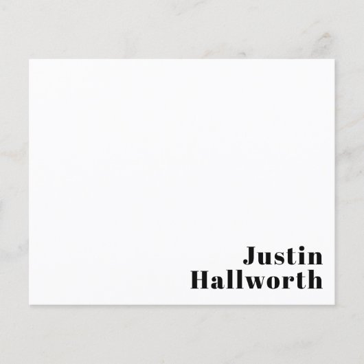 Retro Modern Minimal Name or Business Template (Front)