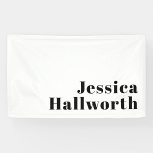 Retro Modern Minimal Name or Business Template Banner