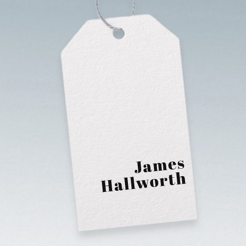 Retro Modern Minimal Name or Business Template Gift Tags