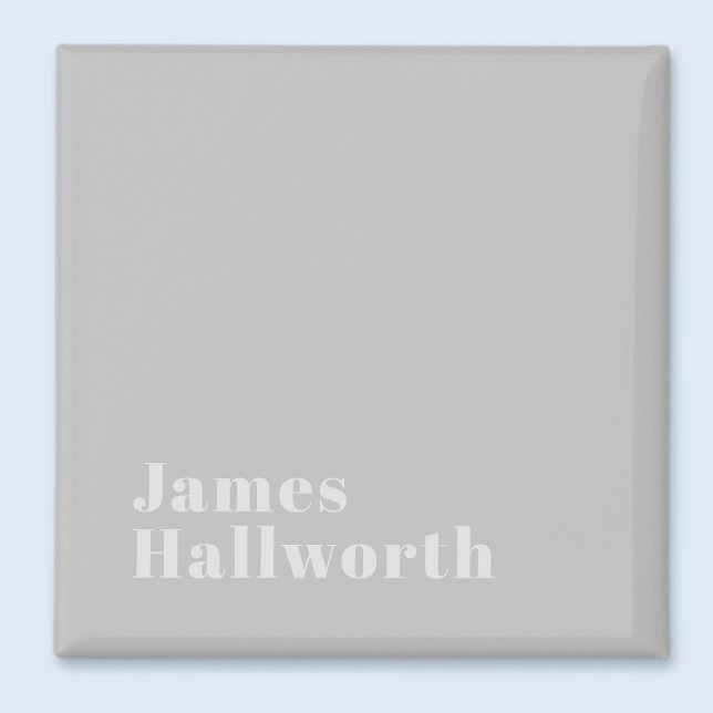 Retro Modern Minimal Name or Business Template Magnet (Creator Uploaded)