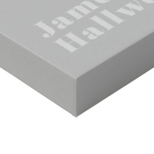 Retro Modern Minimalistic Name (or other text) Faux Canvas Print