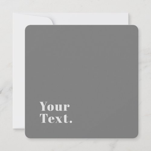 Retro Modern Minimalistic Name or other text Note Card