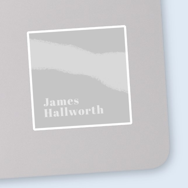 Retro Modern Minimalistic Name (or other text) Sticker (Creator Uploaded)