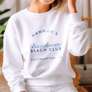 Retro Modern Navy Bachelorette Party  Sweatshirt