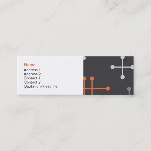 Retro Modern Pattern Profile Card Business Card Templates