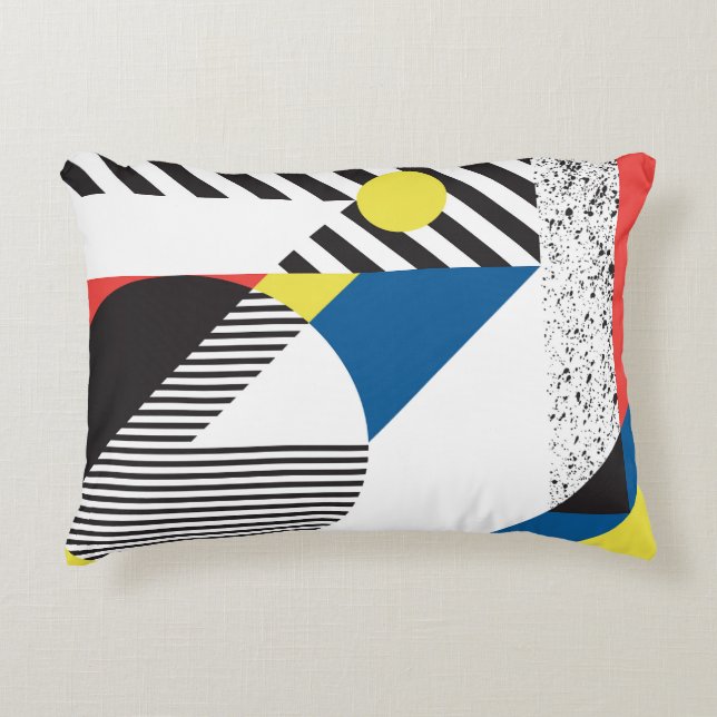 Retro Modern Style Background Design Accent Pillow (Front)