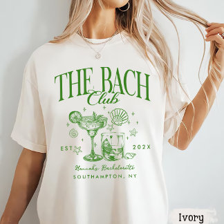 Retro Modern The Bach Club Bachelorette Party T-Shirt