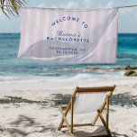 Retro Modern Vintage Navy & Pink Bachelorette Banner<br><div class="desc">This banner seamlessly fuses vintage allure with a contemporary twist,  showcasing a sophisticated blend of navy and pink tones. Ideal for injecting a lively and vibrant atmosphere into your party,  this banner is a stylish and simple way to elevate your bachelorette space.</div>
