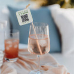 Retro Modern Vintage Yellow Bachelorette QR Code Square Sticker<br><div class="desc">Bring a modern touch to the bride's bachelorette celebration with this Retro Modern Vintage Yellow Bachelorette QR Code Square Sticker. This sticker seamlessly blends vintage aesthetics with a contemporary twist, showcasing a stylish blue design and a customizable QR code. Capture the essence of retro vibes with a modern edge, making...</div>