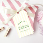 Retro Modern Vintage Yellow & Green Bachelorette Gift Tags<br><div class="desc">These tags effortlessly blend vintage charm with a modern twist, featuring stylish red and blue hues. Elevate the gifting experience with the Retro Modern Vintage Yellow & Green Bachelorette Gift Tags — a chic and thoughtful addition to the festivities. Designed to complement the "Retro Modern Yellow & Green Beach Bachelorette"...</div>
