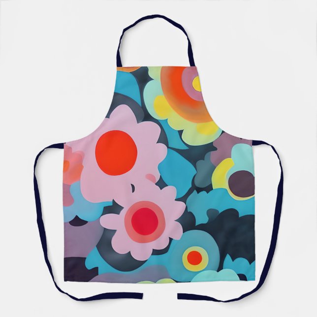 Retro Modflowers Apron (Front)