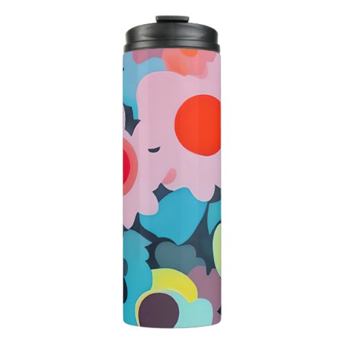 Retro Modflowers Thermal Tumbler