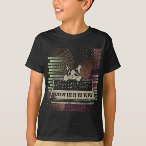 Retro Modular Synthesizer Analog Music Producer T_Shirt