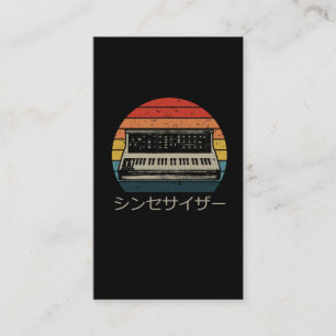 Retro Modular Synthesizer Music Producer Analog Business Card