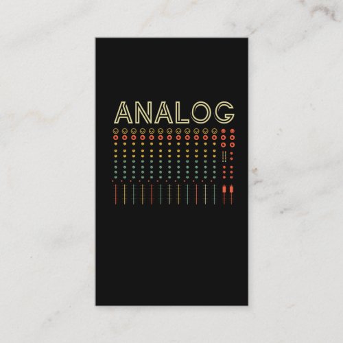 Retro Modular Synthesizer Synthesizer Analog Synth Business Card
