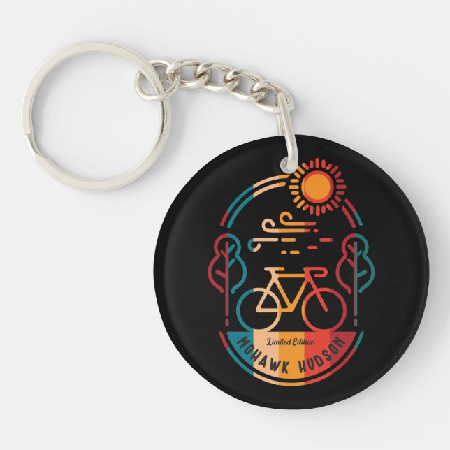Retro Mohawk Hodson Bike Trail Keychain (Front)