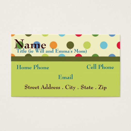 Retro Mom Business Card