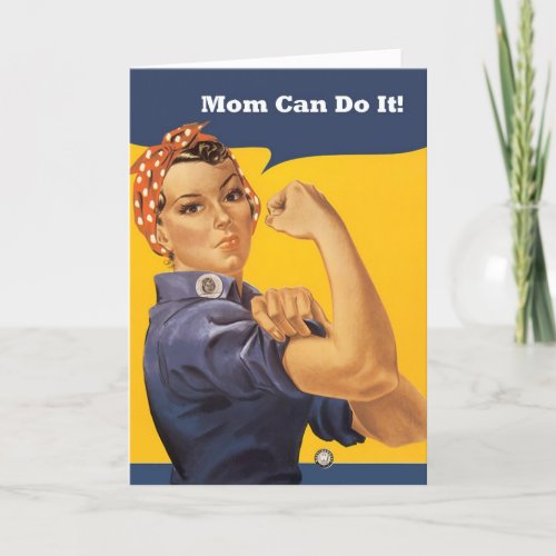 Retro Mom Can Do It Mothers Day Card