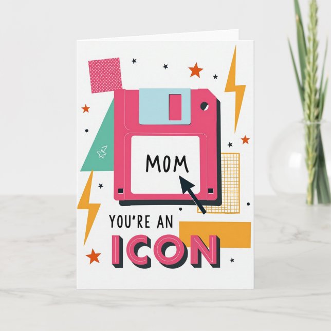 Retro Mom Data Storage Card (Front)