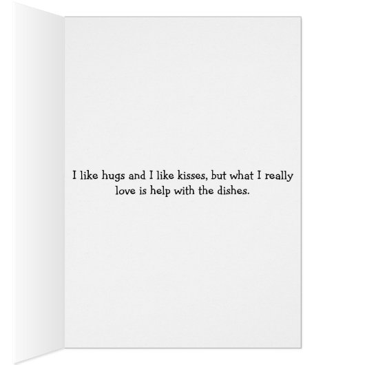 Retro Mom Wants Help with the Dishes, (Inside (Right))