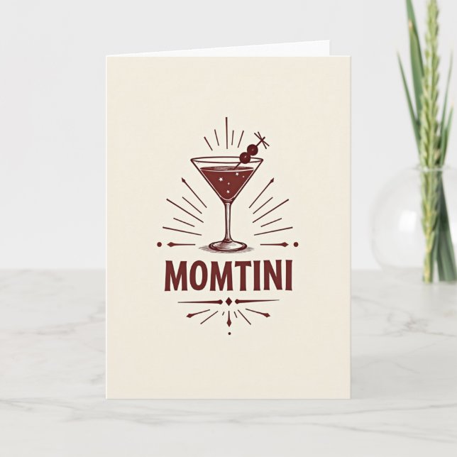 Retro Momtini Mothers Day Card (Front)