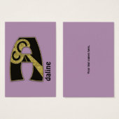 retro monogram - A (Front & Back)