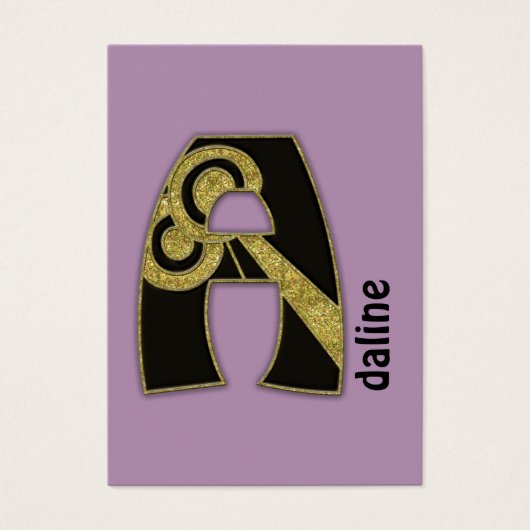 retro monogram - A (Front)