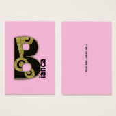 retro monogram - B (Front & Back)