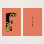 retro monogram - F (Front & Back)