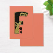 retro monogram - F (Desk)