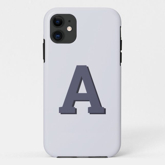 Retro monogram initial modern Case-Mate iPhone case (Back)