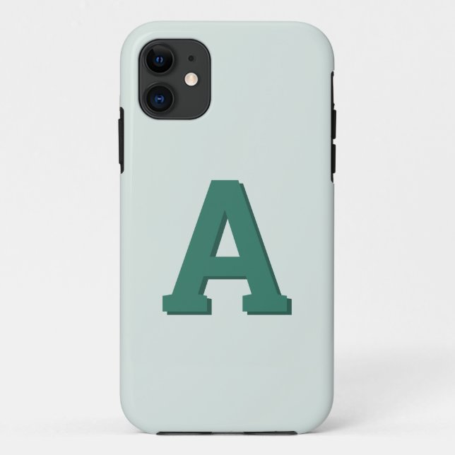 Retro monogram initial modern Case-Mate iPhone case (Back)