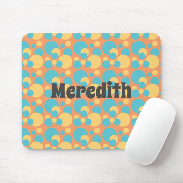 Retro Monogram Mouse Pad (With Mouse)