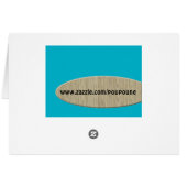 retro monogram - N Cards (Back Horizontal)
