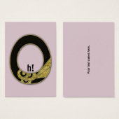 retro monogram - O (Front & Back)