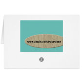 retro monogram - Q Cards (Back Horizontal)