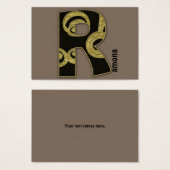 retro monogram - R (Front & Back)